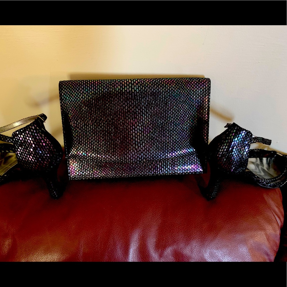 Amanda Size 9M Shoes with matching hand bag set. - Picture 2 of 7